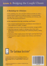 Bridging The Couple Chasm: Gottman Couples Therapy: A New Research-Based Approach Level 1 6-Disc Set