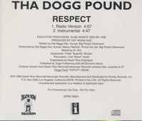 Tha Dogg Pound: Respect 2-Track Promo w/ Back Artwork