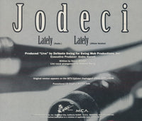 Jodeci: Lately 2-Track Promo w/ Back Artwork