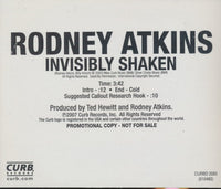 Rodney Atkins: Invisibly Shaken 2-Track Promo w/ Back Artwork