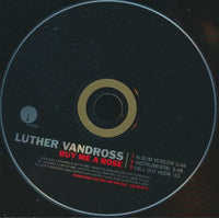 Luther Vandross: Buy Me A Rose 3-Track Promo w/ Back Artwork