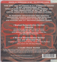 Denon Sonic Book DVD Demonstration Disc w/ Back Insert