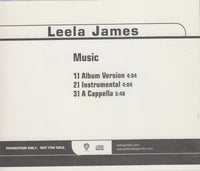 Leela James: Music 3-Track Promo w/ Back Artwork