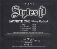 Styles P: Favorite One 4-Track Promo w/ Back Artwork