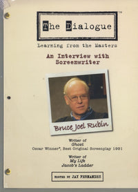 The Dialogue: An Interview With Screenwriter: Bruce Joel Rubin 6.2