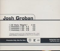 Josh Groban: O Holy Night 4-Track Promo w/ Back Artwork