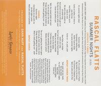 Rascal Flatts: Summer Nights 3-Track Promo w/ Back Artwork