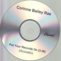 Corinne Bailey Rae: Put Your Records On: Acoustic 1-Track Promo w/ Back Artwork