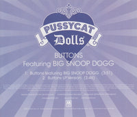 Pussycat Dolls: Buttons 2-Track Promo w/ Back Artwork