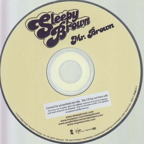 Sleepy Brown: Mr. Brown Promo Stamped