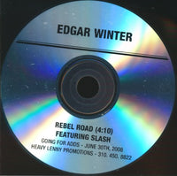 Edgar Winter: Rebel Road 1-Track Promo w/ Back Artwork