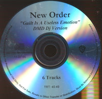 New Order: Guilt Is A Useless Emotion: DMD Dj Version 6-Track Promo w/ Front Artwork