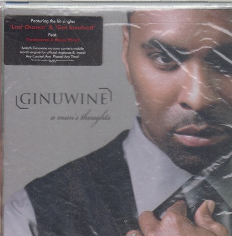 Ginuwine: A Man's Thoughts w/ Hype Sticker, Saw Mark, & Cracked Case