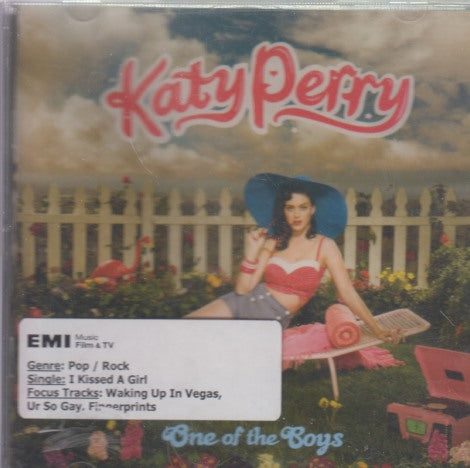 Katy Perry: One Of The Boys Promo Stamped w/ Licensing Sticker