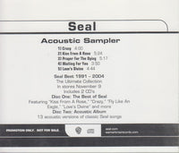 Seal: Acoustic Sampler 5-Track Promo w/ Back Artwork
