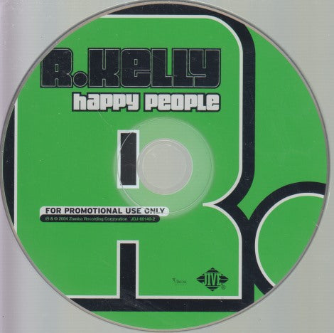 R. Kelly: Happy People 3-Track Promo w/ Back Artwork