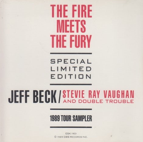 Jeff Beck / Stevie Ray Vaughan And Double Trouble: The Fire Meets The Fury: 1989 Tour Sampler 16-Track Special Limited Promo