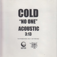 Cold: No One: Acoustic 1-Track Promo
