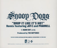 Snoop Dogg: Drop It Like It's Hot: Remix 1-Track Promo w/ Back Artwork