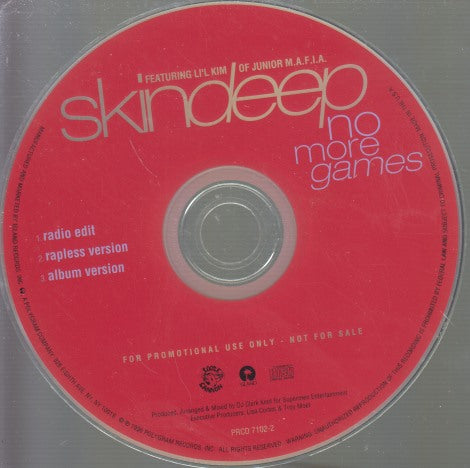 Skindeep: No More Games 3-Track Promo w/ No Artwork