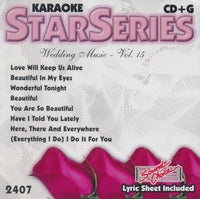 Sound Choice Karaoke StarSeries: Wedding Music Vol. 15