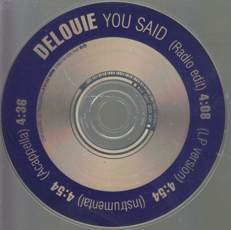 Delouie: You Said 4-Track Promo w/ No Artwork