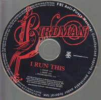 Birdman: I Run This 3-Track Promo w/ Back Artwork