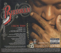Birdman: I Run This 3-Track Promo w/ Back Artwork