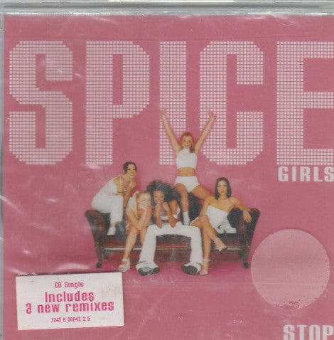 Spice Girls: Stop 4-Track Maxi-Single w/ Hype Sticker