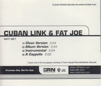 Cuban Link & Fat Joe: Why Me? 4-Track Promo w/ Back Artwork
