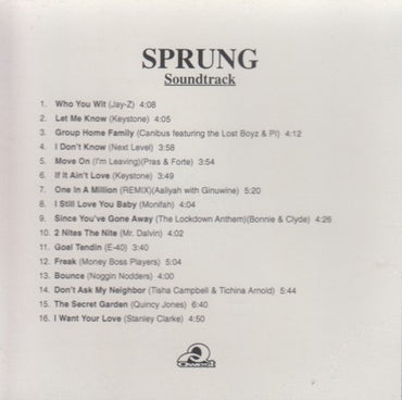 Sprung: Soundtrack 16-Track Promo