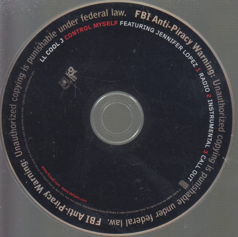 LL Cool J Featuring Jennifer Lopez: Control Myself 3-Track Promo w/ No Artwork