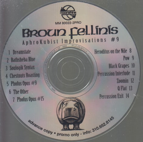 Broun Fellinis: AphroKubist Improvisations #9 14-Track Advance Promo w/ No Artwork