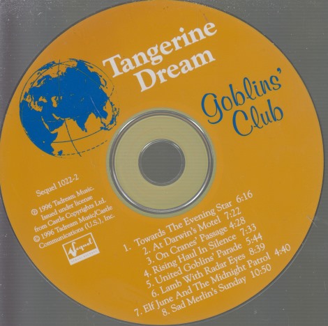 Tangerine Dream: Goblins' Club w/ No Artwork