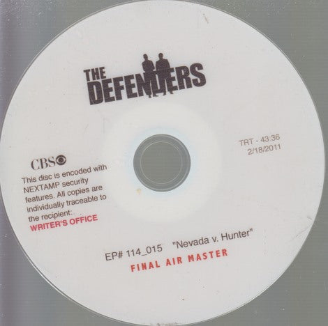 The Defenders: Season 1: Nevada V. Hunter: Final Air Master 1 Episode