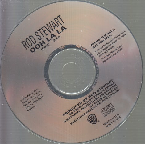 Rod Stewart: Ooh La La: Edit 1-Track Promo w/ Back Artwork