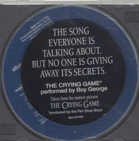 Boy George: The Crying Game 1-Track Promo w/ Hype Sticker