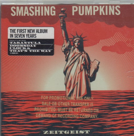 Smashing Pumpkins: Zeitgeist Promo Stamped w/ Hype Sticker