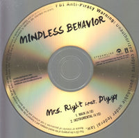 Mindless Behavior: Mrs. Right 2-Track Promo w/ Front Artwork