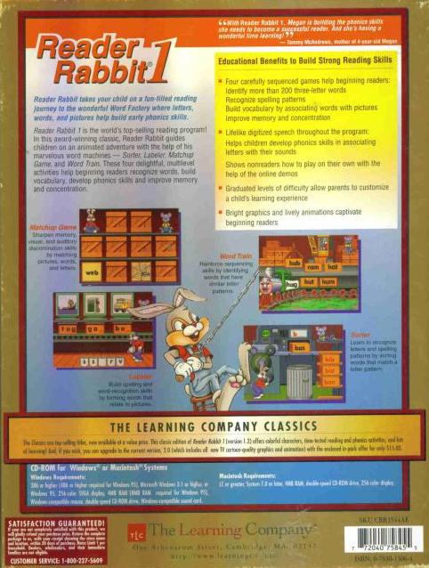 Reader Rabbit 1 Deluxe – NeverDieMedia