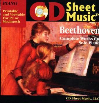 CD Sheet Music: Beethoven: Piano