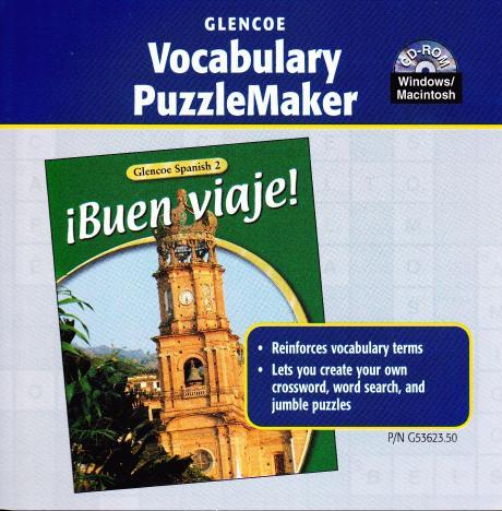 Glencoe Spanish: Vocabulary PuzzleMaker 2