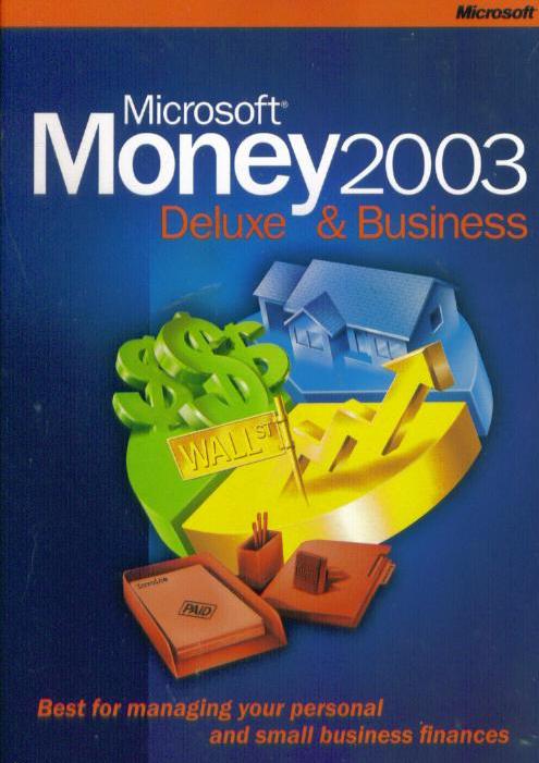 Microsoft Money 2003 Deluxe & Business w/ Manual