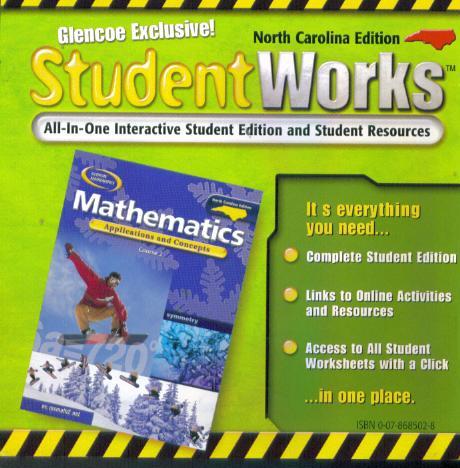Glencoe Mathematics: Applications & Concepts: StudentWorks 2 - NeverDieMedia