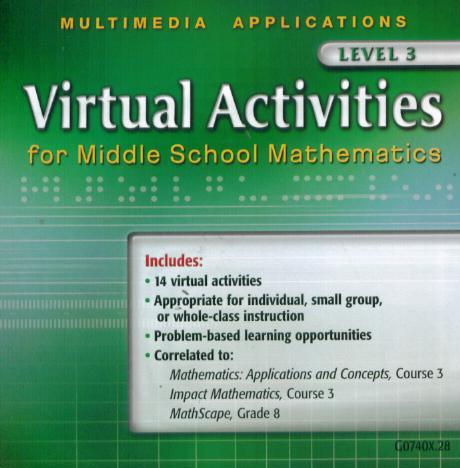 Glencoe Mathematics: Middle School: Multimedia Applications Level 3