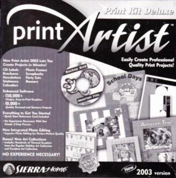 Print Artist: Print Kit  2003 Deluxe