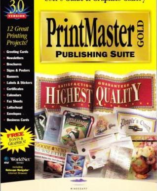 PrintMaster: Publishing Suite 3 Gold Deluxe