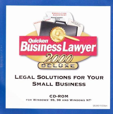Quicken Business Lawyer 2000 Deluxe