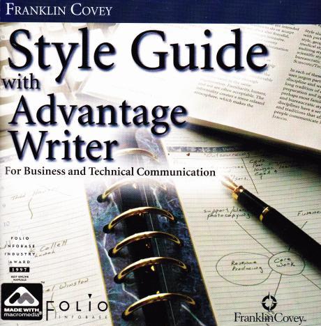 Franklin Covey Style Guide With Advantage Writer