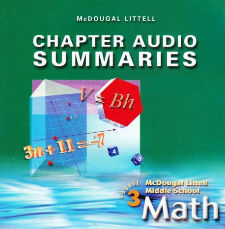 McDougal Littell Middle School Math: Chapter Audio Summaries Course 3 Haitian Creole